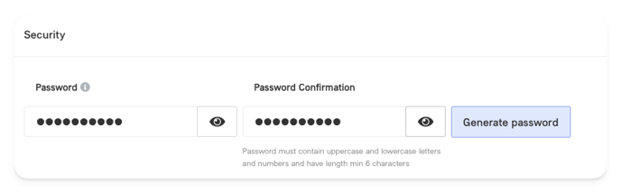 password and hardware